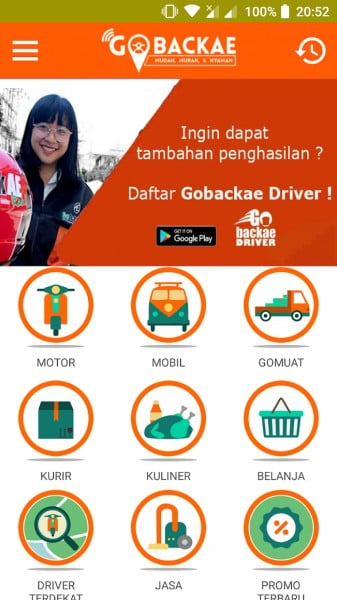 Design Ikon Layanan Ojek Online