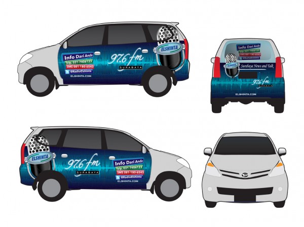 Design stiker  Branding Mobil  xenia